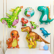 恐龙气球造型儿童生日充气恐龙，满月布置森林，主题卡通气球装饰用品
