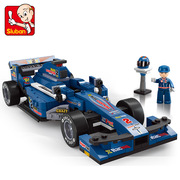 儿童男孩子积木拼装玩具F1赛车组装汽车模型小学生5岁6生日7礼物8