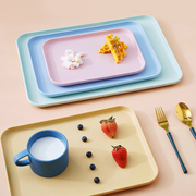 茶盘托盘长方形餐盘家用茶几，餐具收纳盘子杯子，水果盘茶水盘零食盘