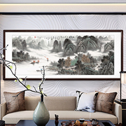 桂林山水甲天下国画纯手绘背景墙名家挂画新中式客厅办公室荣宝林