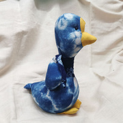 23年新大理白族特色手工蓝染布艺娃娃鹅摆件儿童可爱动物玩具