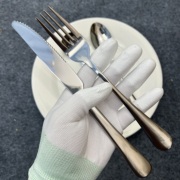 新高档牛排叉盘套装西餐餐具叉勺三件套家用不锈钢西餐叉餐具