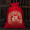 红色新年福袋空袋荷包锦囊抽绳小布袋喜糖袋子结婚喜袋首饰袋