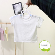 宝宝短袖t恤纯棉，夏季薄款1-2-3岁婴儿上衣男女，儿童半袖小童夏装