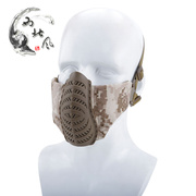 真人CS防护面罩 战术面具 轻量化双调节户外半面透气防护面具护脸