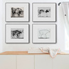 毕加索抽象线条公牛装饰画，北欧简约黑白创意简笔挂画客厅书桌办公
