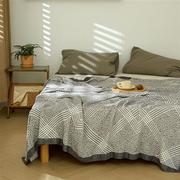 纯竹纤维毯盖毯休闲毯毛巾被单双人午睡空调毯夏凉被薄款凉爽透气