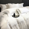 七星级酒店新疆长绒棉白色，四件套轻奢裸睡被套纯棉床笠款床上用品
