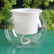 透明塑料花瓶可养鱼缸水培，绿植塑料容器桌面简约时尚，花盆中g