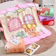 婴儿毛毯新生儿盖毯儿童幼儿园宝宝云毯小被子双层春夏秋季毯子