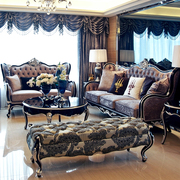 欧式沙发新古典实木奢华布艺沙发小户型轻奢三人沙发组合客厅整装