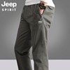 jeep吉普男装春秋季纯棉休闲裤，男士宽松直筒，户外工装长裤子潮