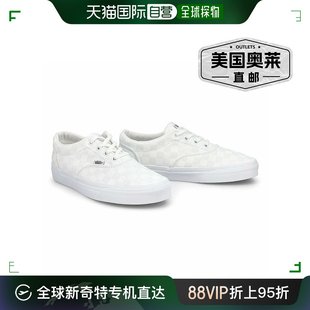 Vans Doheny VN0A3MVZW51 女式白色格纹滑板鞋，尺码 US 9 ZJ279