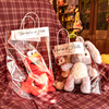 opp透明手提袋袋毛绒玩具娃娃包装袋定制公仔玩偶塑料收纳袋