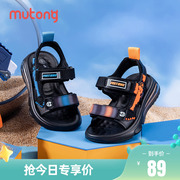 牧童童鞋男童凉鞋2024夏季儿童，软底透气运动沙滩鞋中大童防滑
