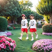 六一儿童节幼儿园小熊猫演出服小学生男女童大合唱啦啦队表演服装