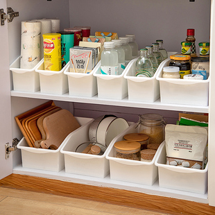 厨房缝隙杂物收纳筐零食橱柜，调料篮卫生间置物架家用神器整理箱子