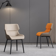 意式极简餐椅家用现代简约北欧轻奢椅子意大利高端样板房设计师椅