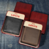 美国 Levis李维斯真皮钱包男士复古时尚潮牌短款皮夹礼盒