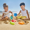 Hape海滨动物模型沙滩玩具套装2-6岁儿童沙模堆挖沙男女孩戏水玩1