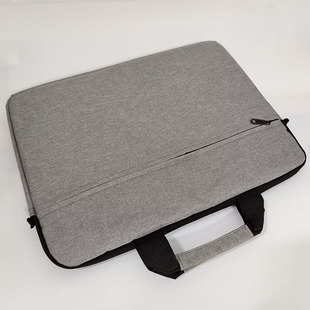 笔记本手提单肩电脑斜跨包15寸15.6寸灰色轻薄款华硕联想包学生包