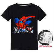 spiderman蜘蛛侠儿童上衣，纯棉小孩t恤童装