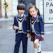 幼儿园园服秋冬装男女童英伦风，儿童西装班服春秋季小学生校服套装