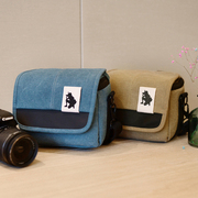 适用佳能微单相机包摄影包DV包长焦相机包帆布镜头包小型无人机包