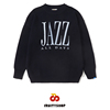 fRUITYSHOP｜ Jazz All Days Sweater 圆领旧化字母水手线衣毛衣