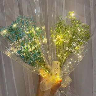 母亲节单支花束包装袋多支袋玫瑰花袋子透明玻璃纸向日葵包花材料