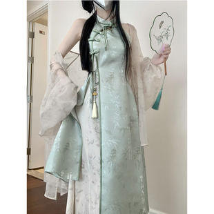 一团定金竹杳西瓜气，泡水原创设计lolita少女旗袍连衣裙