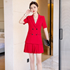 西装短裙套装夏季2024今年时尚洋气质网红休闲女装职业两件套