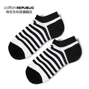 Cotton Republic/棉花共和国女士休闲棉质船袜棉质少女袜
