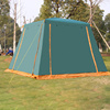 鲸伦开门厅式，双层帐篷户外5-8人双层野外野营大帐篷遮阳棚绿色