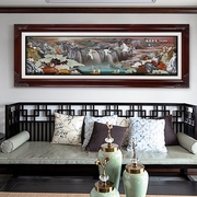 新中式客厅沙发背景墙装饰画现代简约玉雕画高端大气3d立体浮雕画