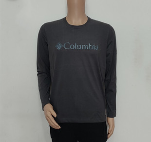 Columbia/哥伦比亚户外春秋男款经典圆领防晒吸湿长袖T恤PM3541