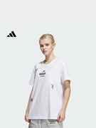 变形金刚联名短袖T恤女装夏季adidas阿迪达斯轻运动IU4754