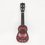 彩色骷髅头21寸尤克里里小吉他弹拨乐器，ukulele初学者乌克丽丽