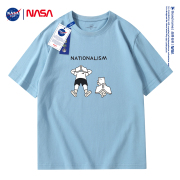 nasa联名夏季男士短袖t恤衫青少年学生纯棉上衣时尚潮牌班服