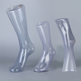 透明脚模袜模倒立袜子模特道具，脚男女袜子展示脚模型塑料磁铁袜脚