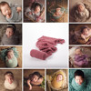 新生儿摄影道具纯棉泡泡纱弹力，裹布影楼婴儿拍照包裹宝宝月子照相