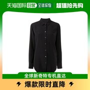 香港直发equipment黑色棉质长袖单排扣经典衬衫简约舒适Q23E900