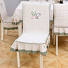中式坐垫布艺餐桌布椅套，椅垫套装现代简约家用田园餐椅套椅子套罩