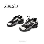 sansha三沙现代舞鞋，女健身透气软底，运动舞蹈鞋广场舞鞋外穿