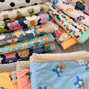 ins豆豆毯婴儿秋冬盖毯大豆纤维被子加厚儿童，毛毯幼儿园午睡被子