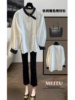 春季休闲撞色雪纺衬衫2024女法式设计绝美高级感气质韩系上衣