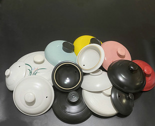 砂锅盖子单盖通用陶瓷瓦罐汤煲家用圆形紫沙电炖锅盖药壶配件