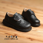男童小皮鞋黑色，韩版潮宝宝单鞋男宝1-2-3-4-5岁软底，春款儿童鞋子
