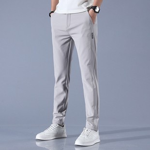 高尔夫球男士休闲裤修身弹力，潮流裤子薄款冰凉golf长裤运动男球裤