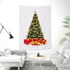 圣诞树挂布长方形法国绒挂毯欧式布艺壁挂壁画圣诞节布置装饰
